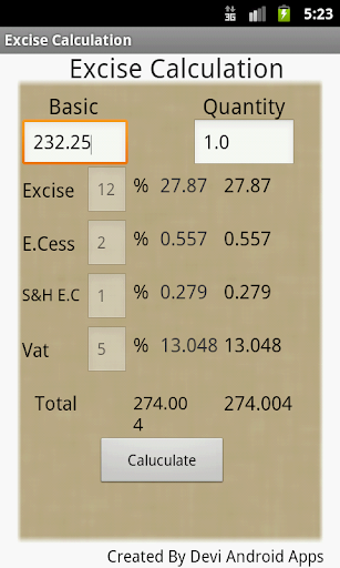 【免費商業App】Excise Calculator-APP點子