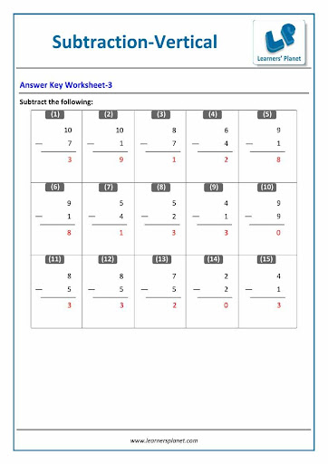 【免費教育App】Grade-1-Maths-Subtraction-WB-1-APP點子