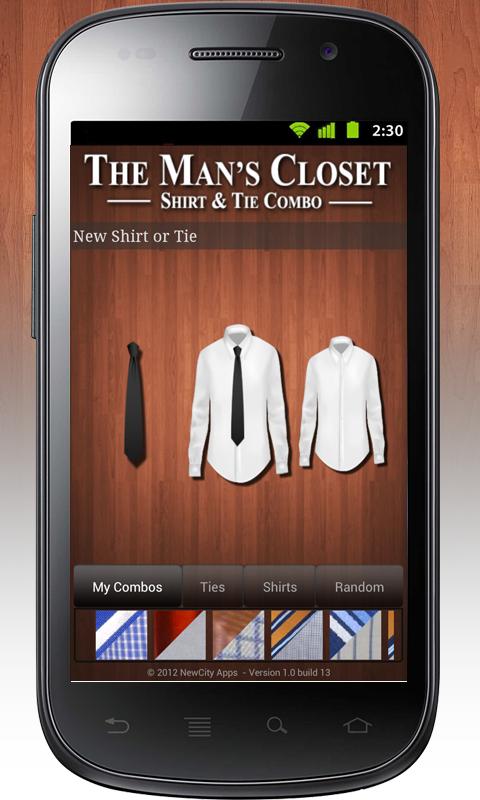 Android application The Mans Closet Pro screenshort
