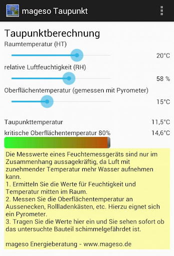 mageso Taupunktberechnung