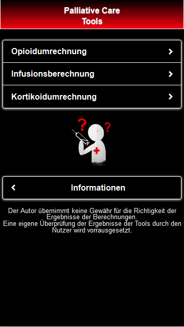 Android application Palliative Care Tools screenshort