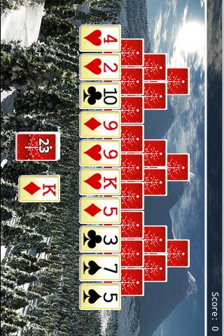 Android application Christmas Tripeaks screenshort
