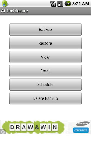 SMS Backup Scheduler Restore