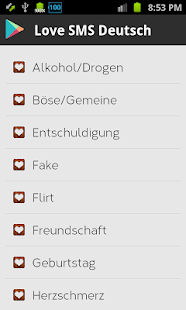 Love SMS Deutsch