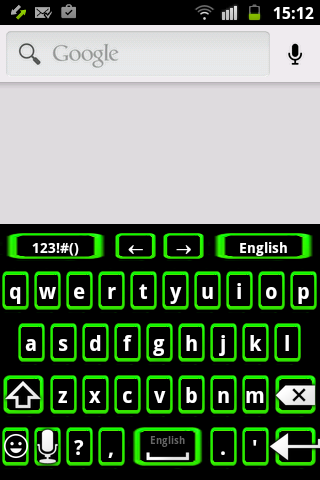 Neon Green Keyboard