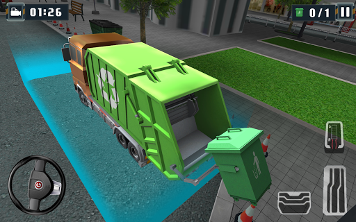 3D Garbage Truck Parking Sim