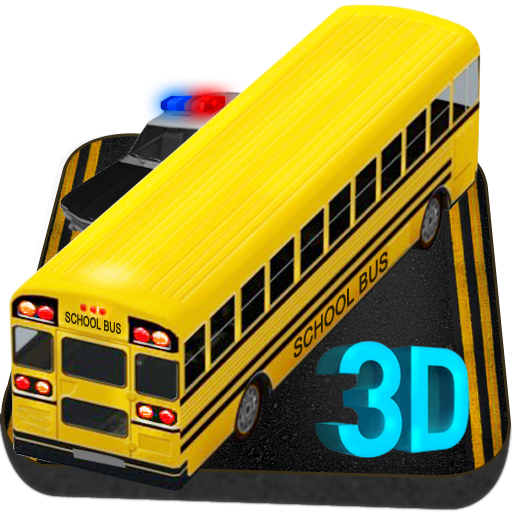 School bus traffic jam 3D LOGO-APP點子