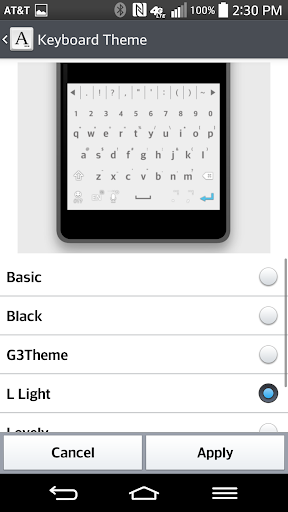 L-Light Keyboard LG THEME