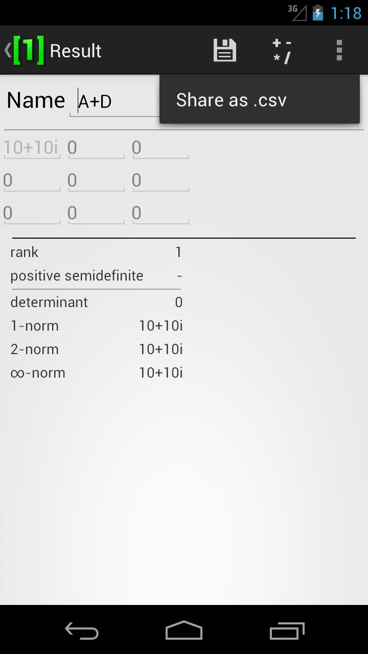 Matrix Calculator Pro Screen 3