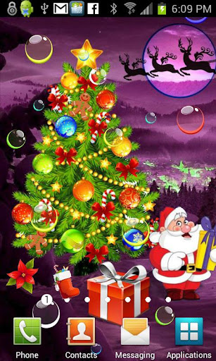 Santa Xmas Bubble Gifts HQ LWP