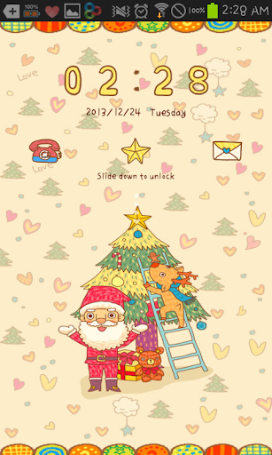 Cozy Santa go locker theme