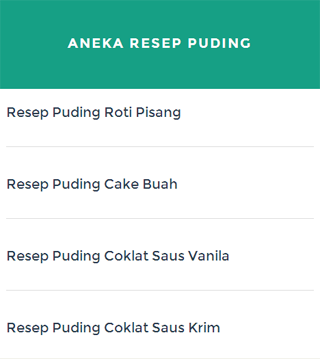 Aneka Resep Puding Cantik