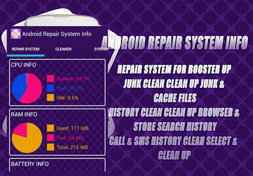 Android Repair System Info