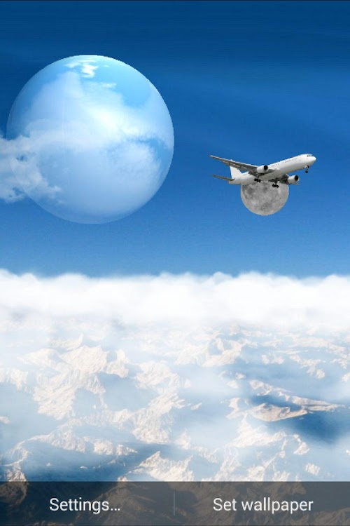 Android application Blue Sky Pro Live Wallpaper screenshort