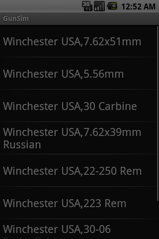 GunSim Simulator Screen 3