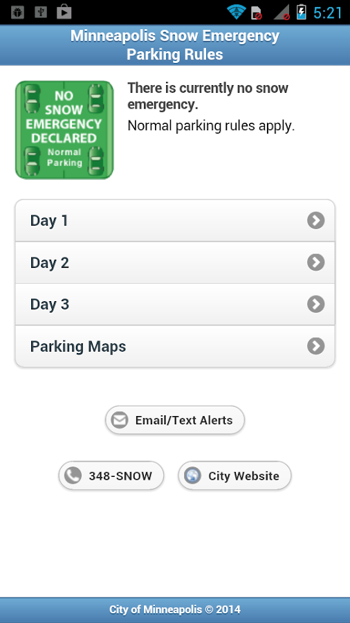 Mpls Snow Emergency Rules Android Apps on Google Play