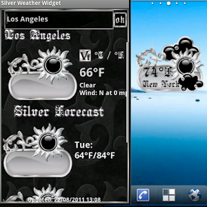 Silver  Weather Widget