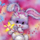 Adorable Easter Bunny Live Wal