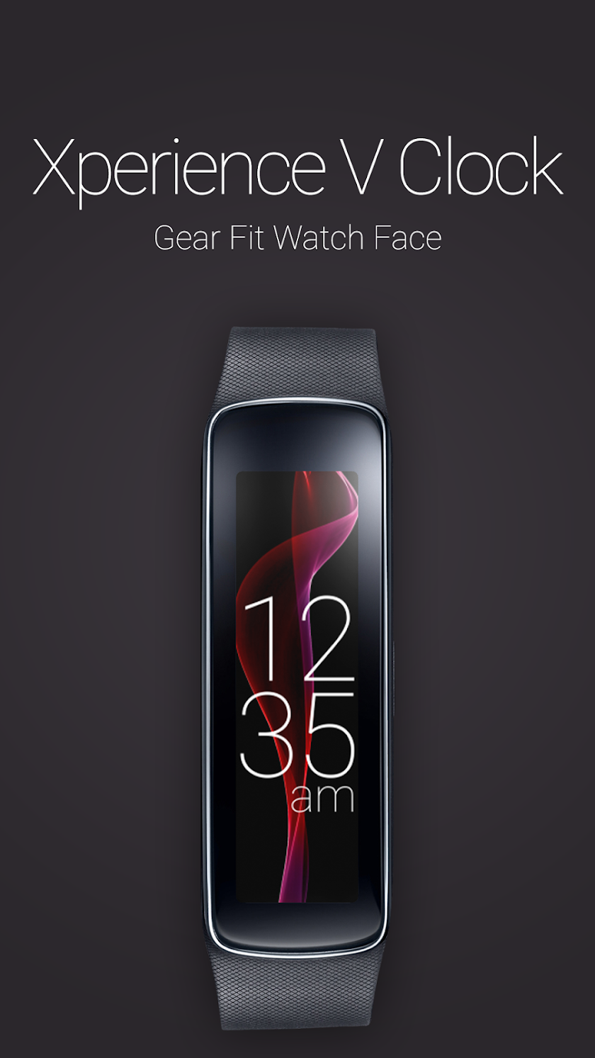 Xperience V Clock for Gear Fit Screen 1