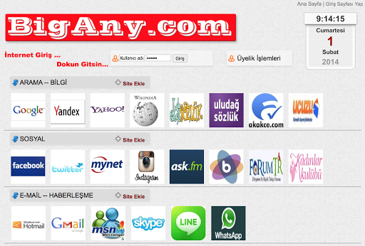 BigAny.com Internet Giriş