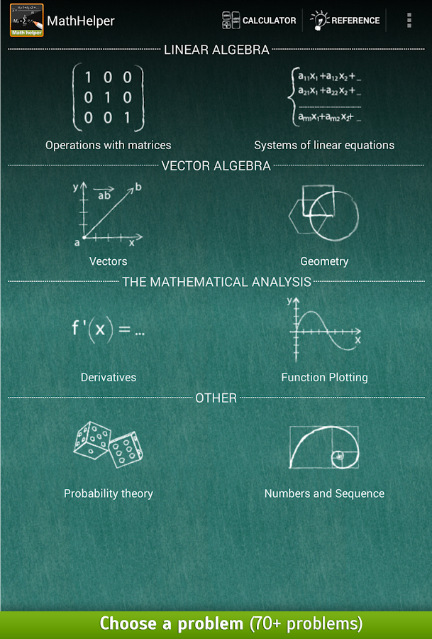 MathHelper: Algebra & Calculus - screenshot