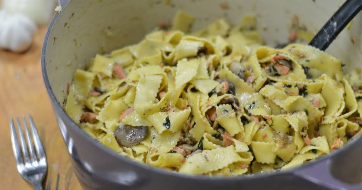 Salmon Mushroom Pasta Recipes Yummly