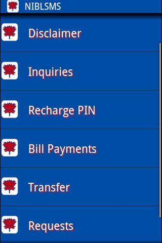 NIBL Mobile SMS Banking