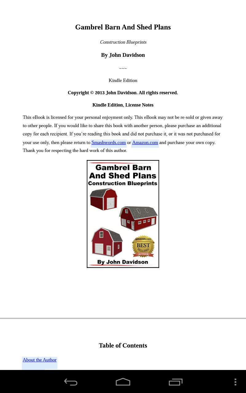Gambrel Barn and Shed Plans Screen 2