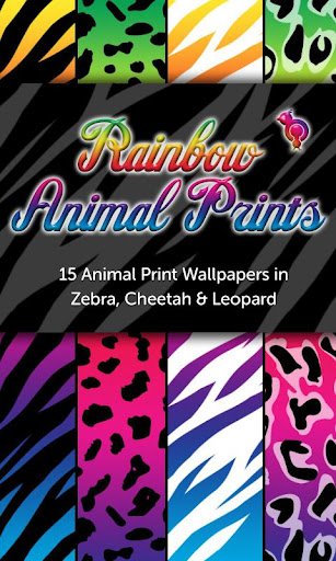 Rainbow Animal Print Wallpaper