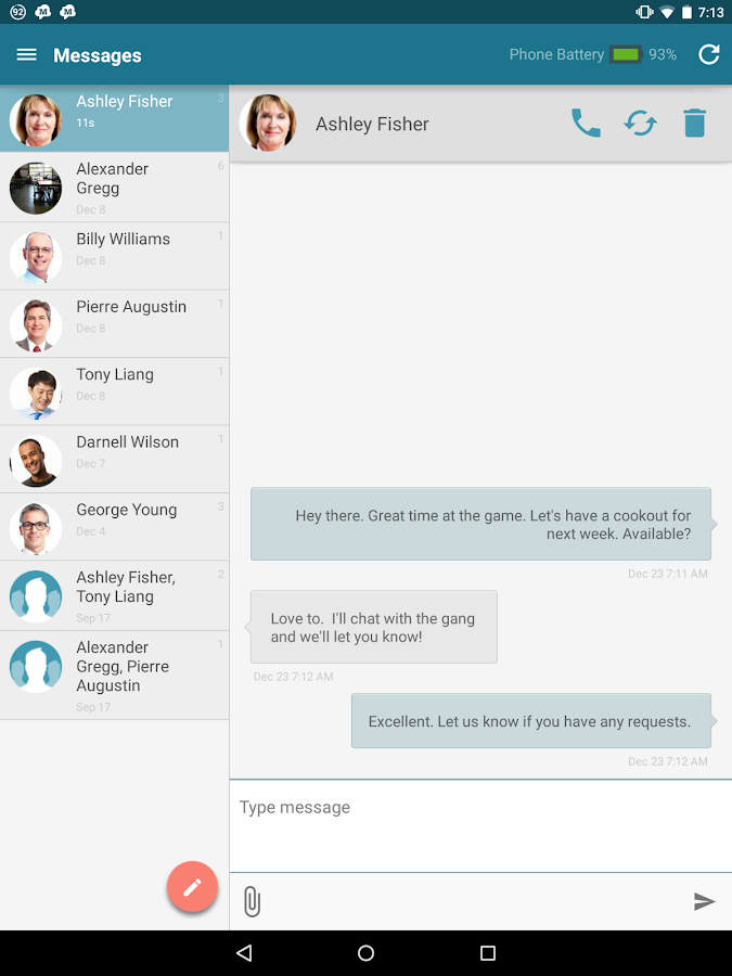 SMS Text Messaging from Tablet - Android Apps on Google Play