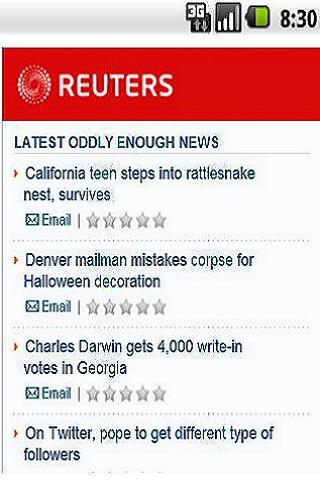 Latest Oddly Enough News App