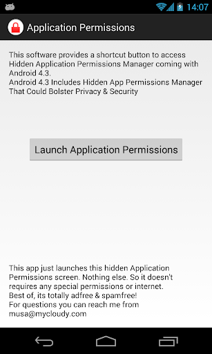 Application Permission Manager