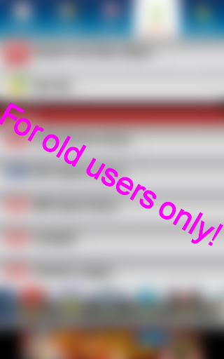Old users exclusive.