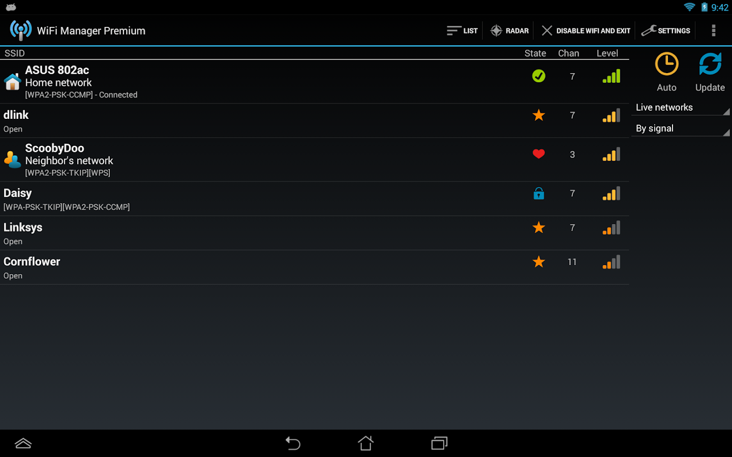 WiFi Manager - screenshot