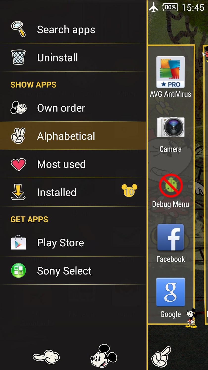 XPERIA™ Disney Mickey NY Theme Screen 2