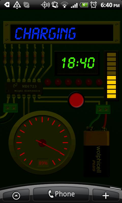 Gadget Battery Wallpaper Screen 2