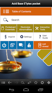 Android application Acid Base Electrolytes pocket screenshot