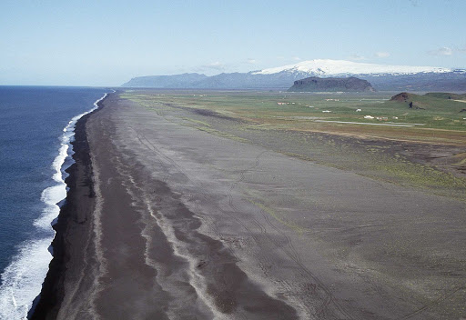 The black sand beach of Vik, Iceland.