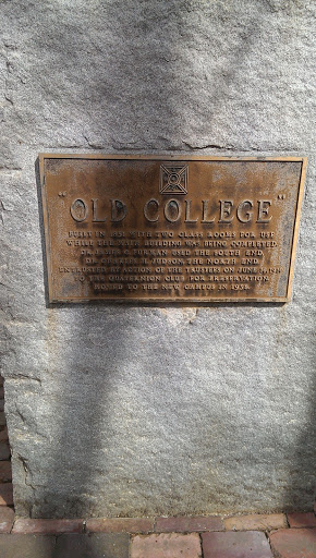 Old College Plaque