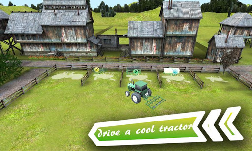 3D Farm Driver Tractor Parking