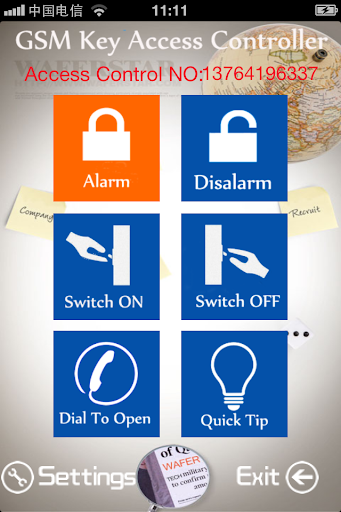 GSM KEY for automatic door