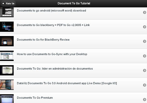 【免費書籍App】Documents To Go Tutorials-APP點子