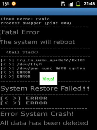 Scherzo Del Virus Virus Fake