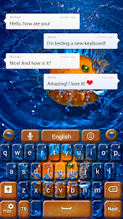Free Orange Splash GO Keyboard APK