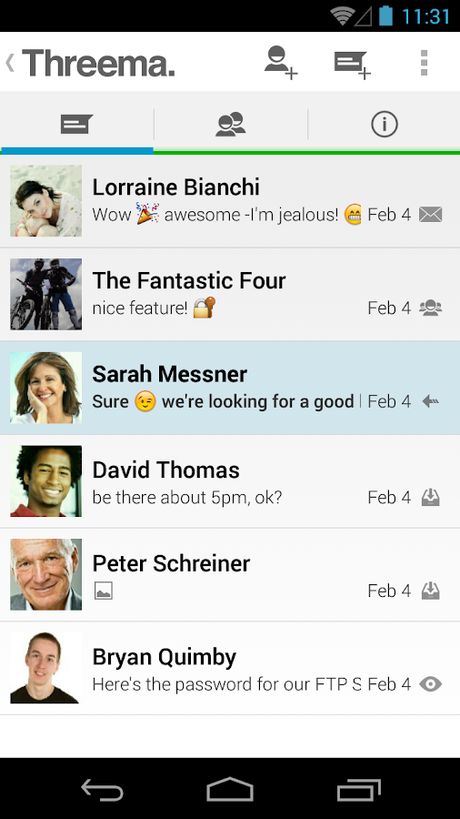 Threema - screenshot