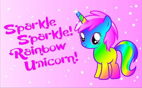 Sparkle Rainbow Unicorn LW