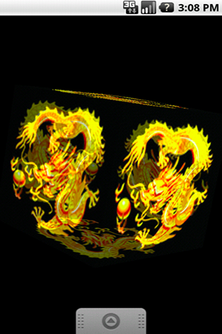 3D golden dragon