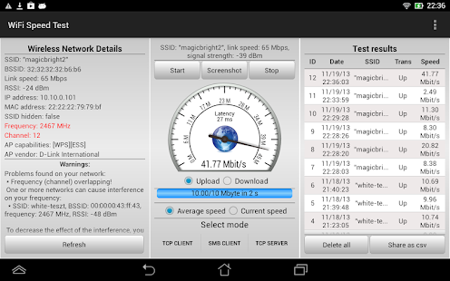 WiFi Speed Test (android)