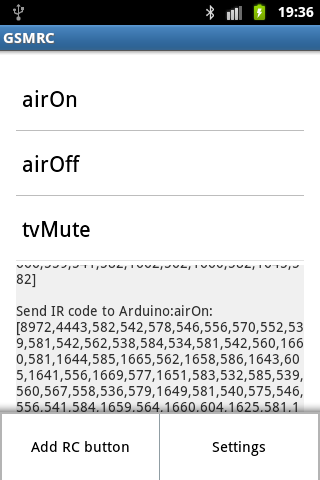 GSM infrared Remote Control