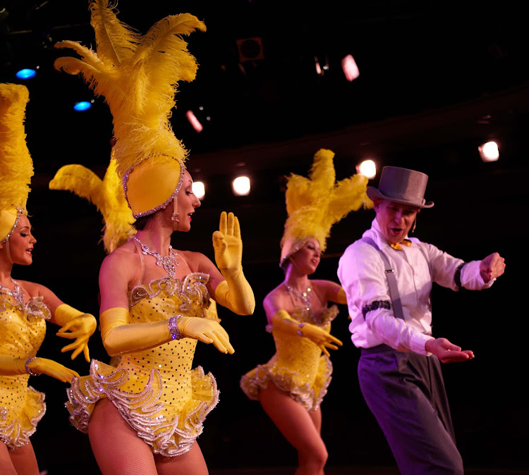 You'll get a kick out of old-school Broadway-style shows on a Crystal cruise.